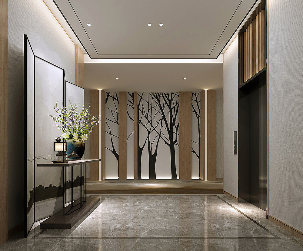 開封輕驛簡約風商務酒店裝修設計方案效果圖