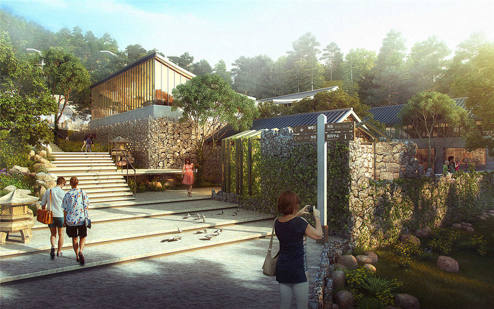 泰山生態(tài)度假酒店概念設計方案效果圖