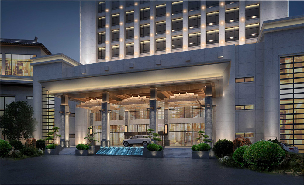 陜西洛南華陽國際飯店五星級裝修設計案例