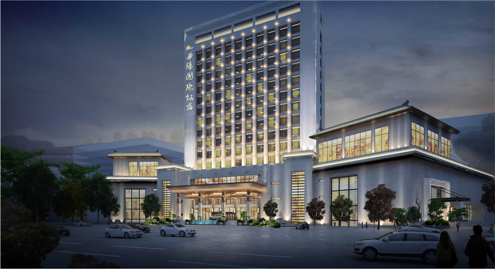 陜西洛南華陽國際飯店五星級裝修設計案例