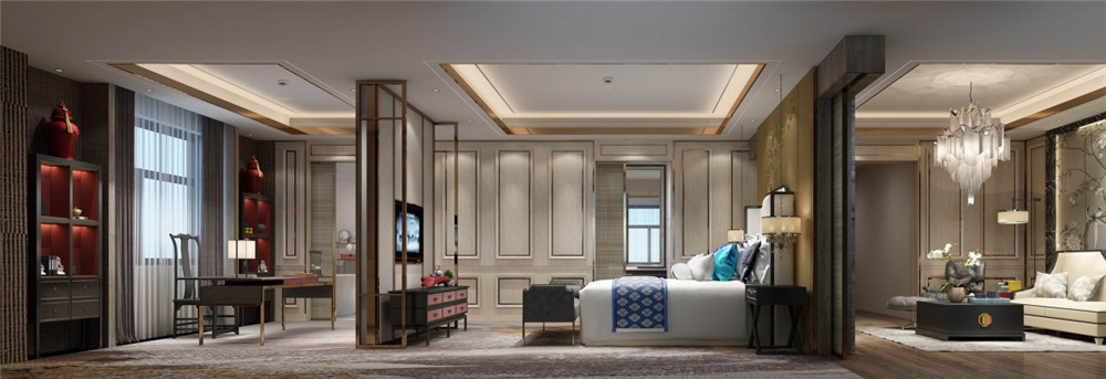 陜西洛南華陽國際飯店五星級裝修設計案例