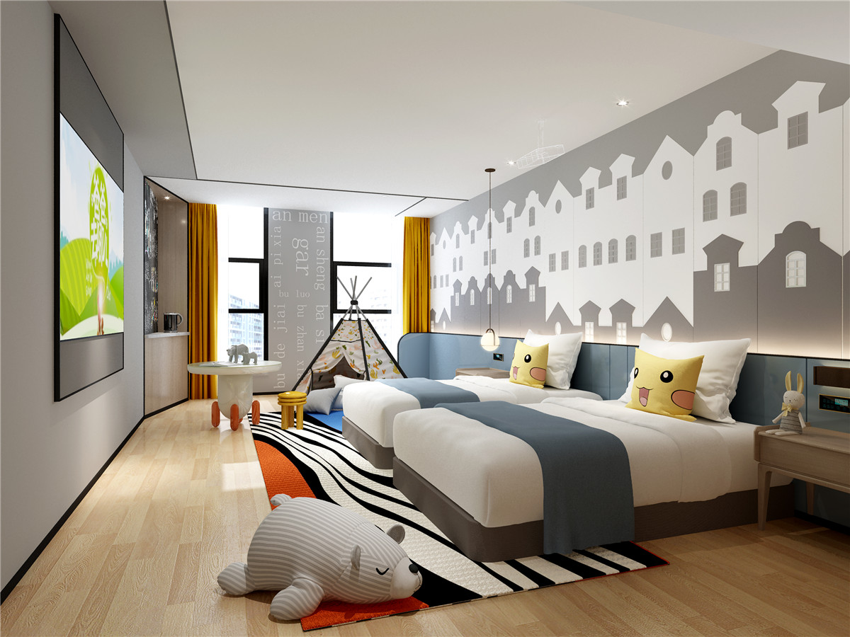 鄭州勝開精品酒店裝修設(shè)計案例效果圖