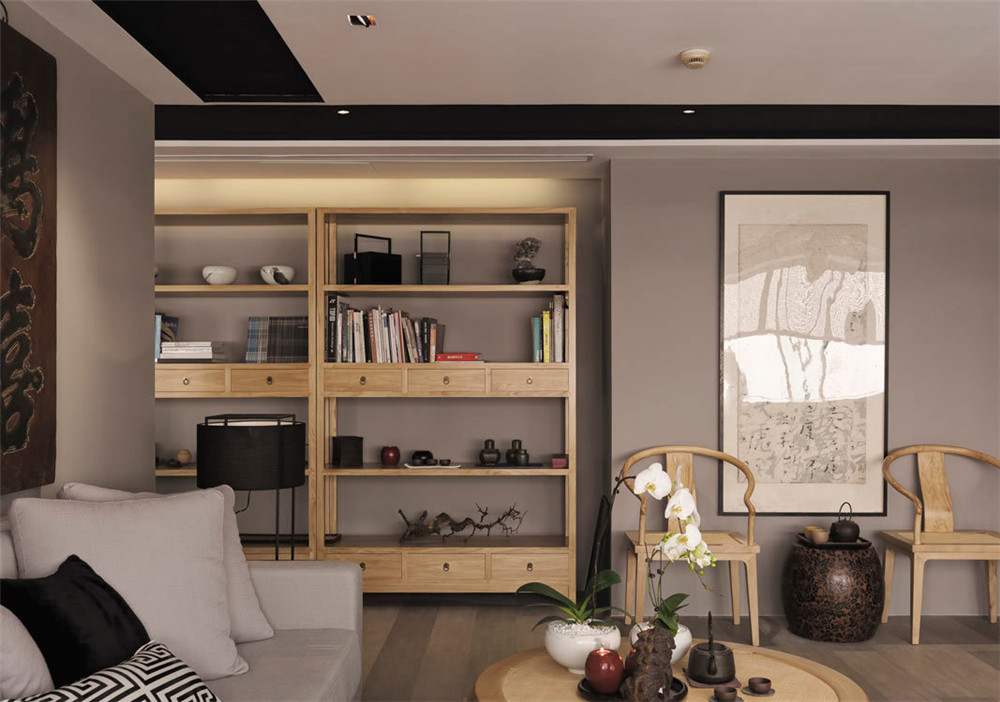 鄭州中式禪意辦公室裝修公司設計案例