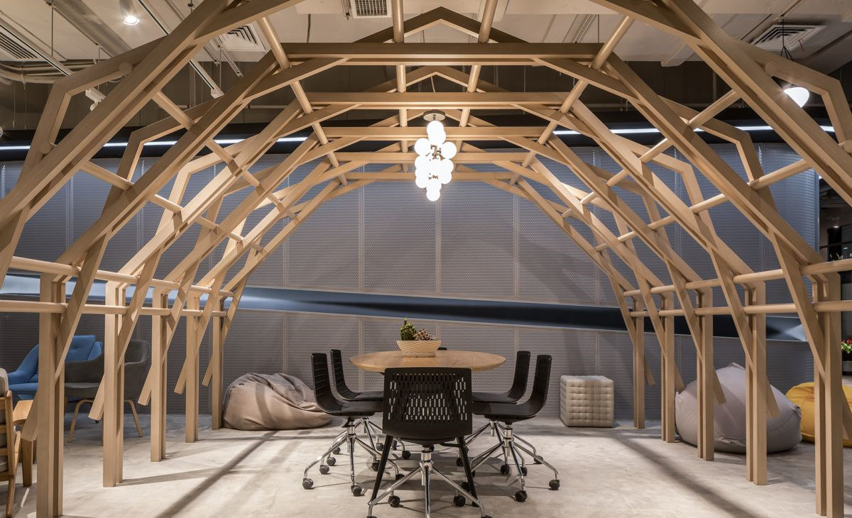 鄭州丙晟科技公司辦公室裝修公司設(shè)計(jì)案例