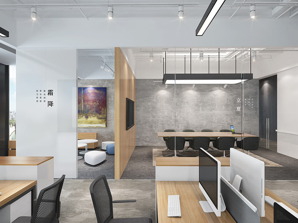 鄭州智慧樹教育集團辦公室裝修公司設計案例