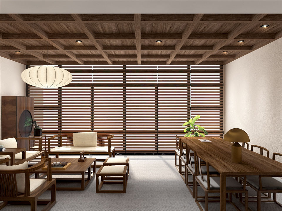 鄭州禪心茶餐廳裝修公司設(shè)計案例