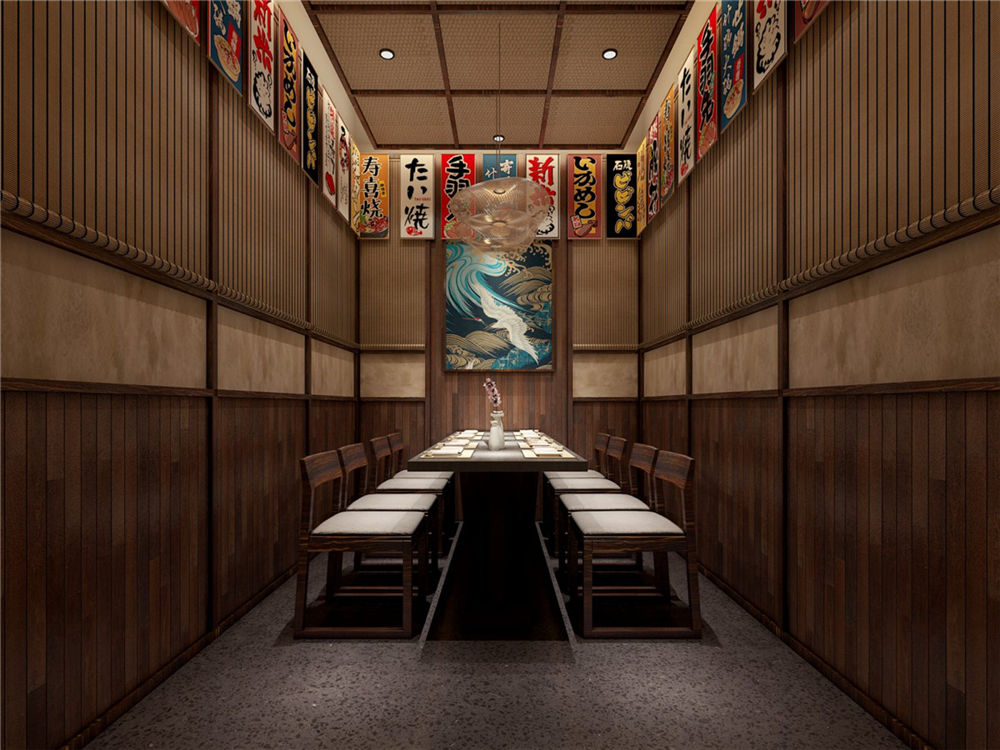 新鄉(xiāng)三町橋日料店裝修公司設(shè)計案例