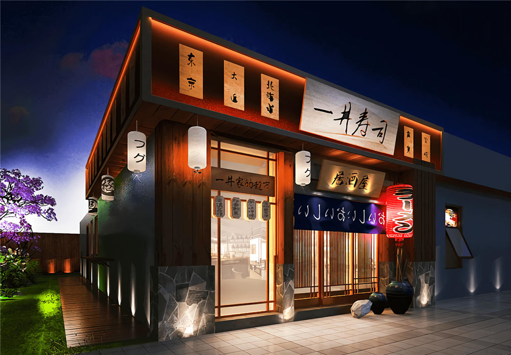 鄭州一井壽司設(shè)計公司裝修案例