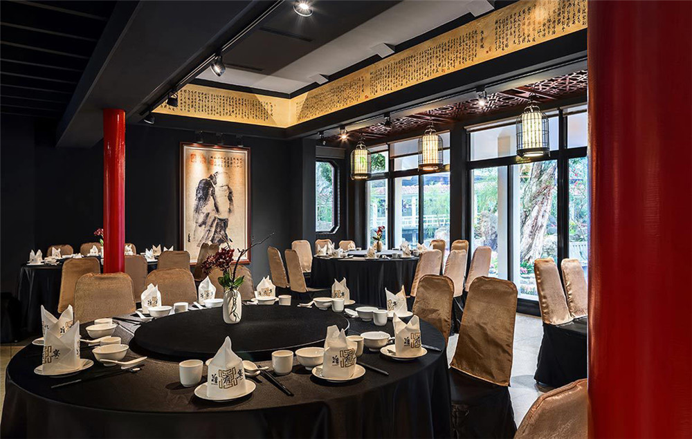 鄭州蔣府宴中餐廳裝修公司設計案例