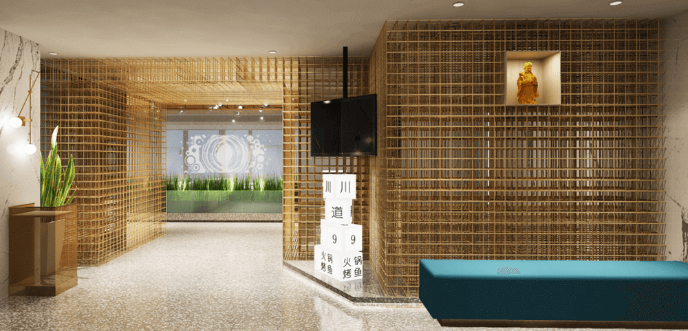 鄭州川道館禪意中餐廳裝修公司設計案例
