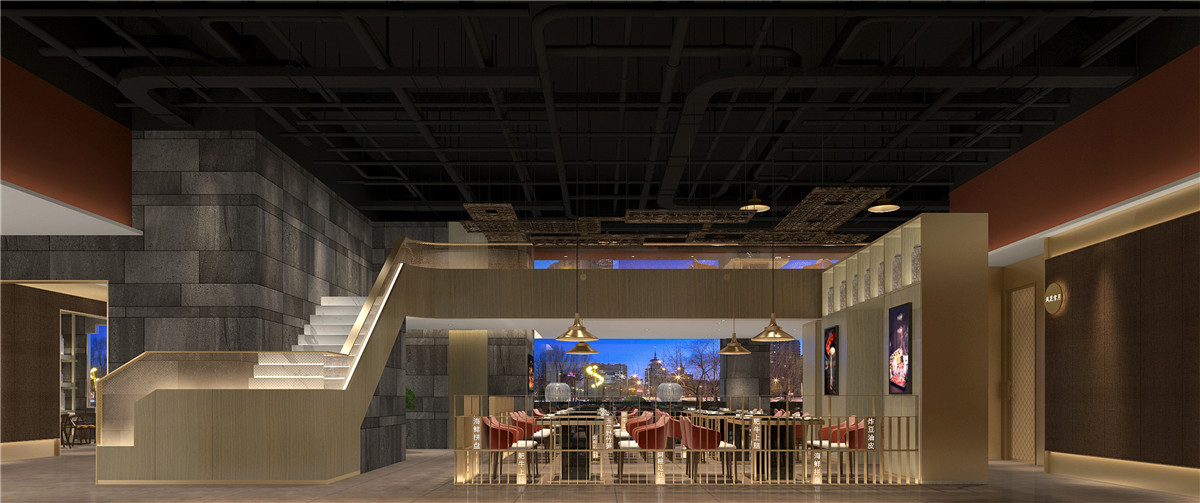 鄭州一撈一世界火鍋店裝修公司設(shè)計案例
