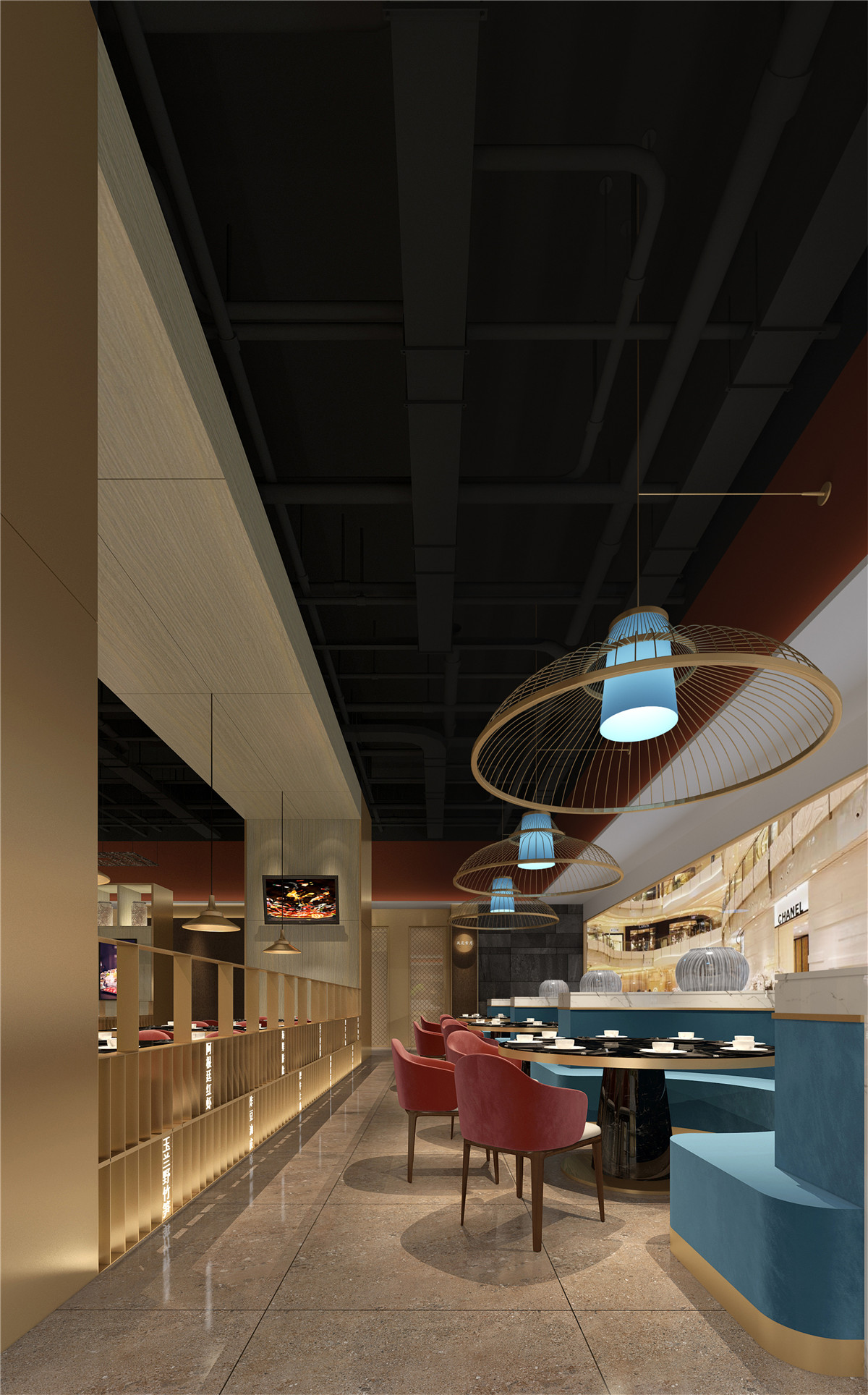 鄭州一撈一世界火鍋店裝修公司設(shè)計案例