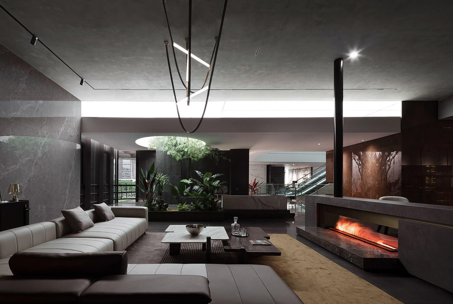 鄭州集團(tuán)辦公室設(shè)計(jì)公司-興輝國(guó)際總部展廳裝修設(shè)計(jì)案例(圖1)