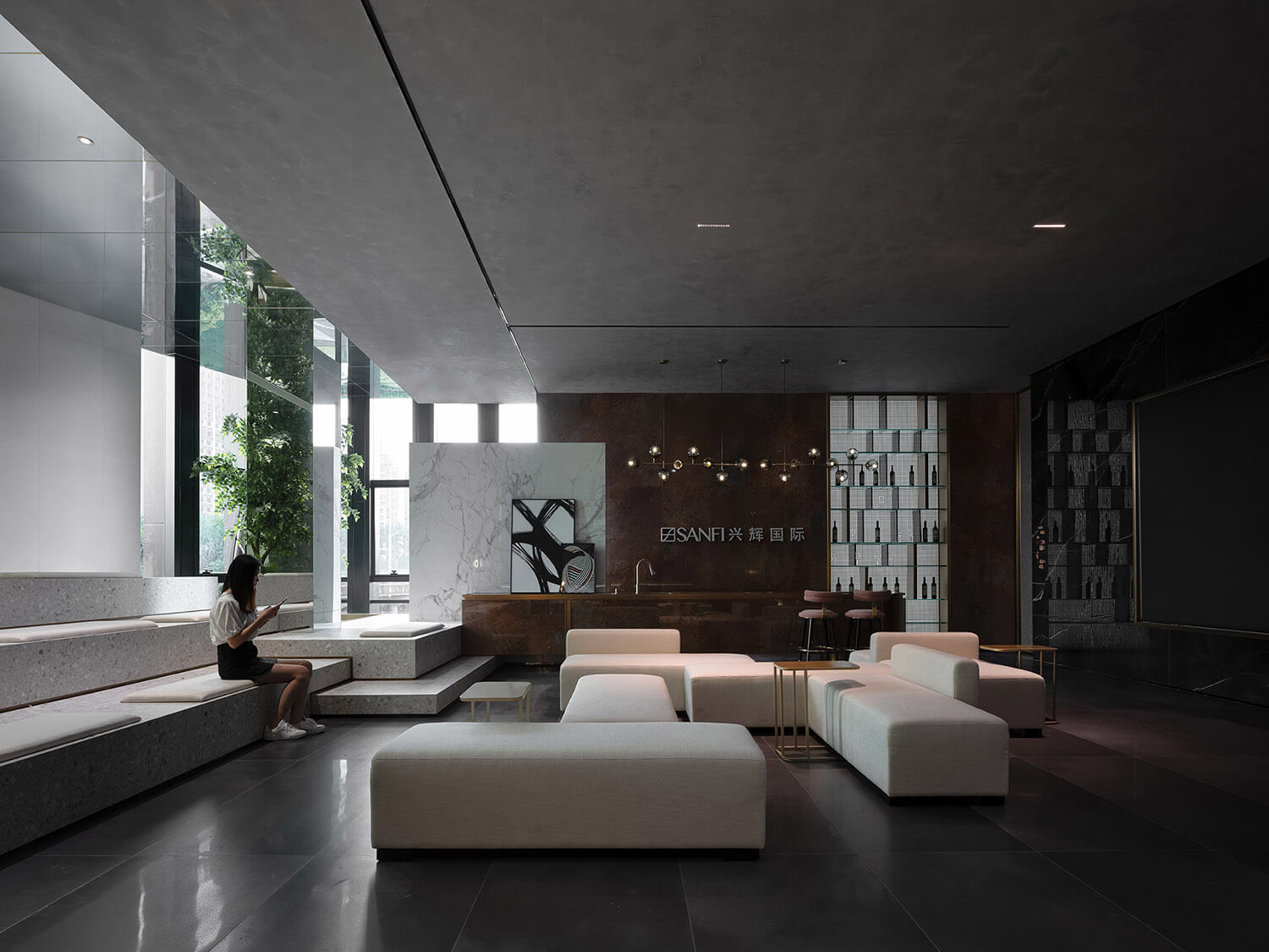 鄭州集團(tuán)辦公室設(shè)計(jì)公司-興輝國(guó)際總部展廳裝修設(shè)計(jì)案例(圖12)