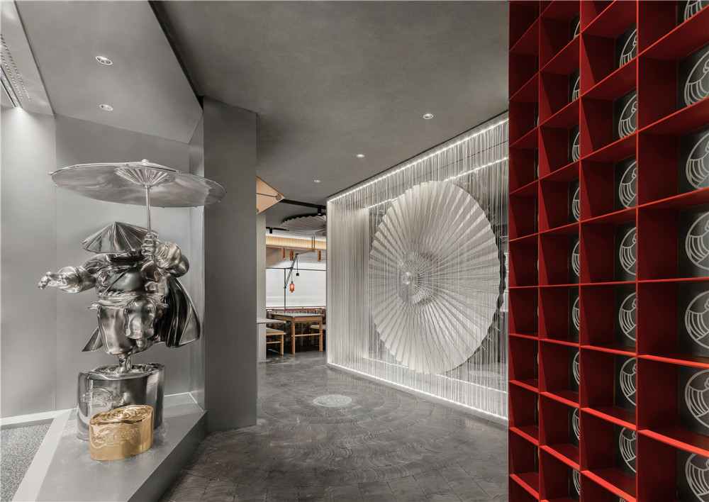 鄭州牛蛙火鍋店裝修公司設計案例