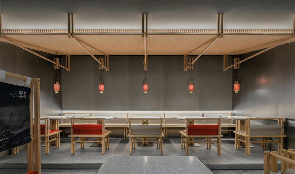 鄭州牛蛙火鍋店裝修公司設計案例