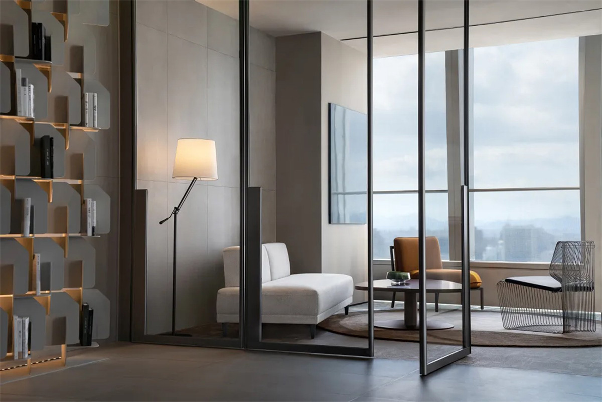 鄭州4000平總部辦公室設計公司裝修案例