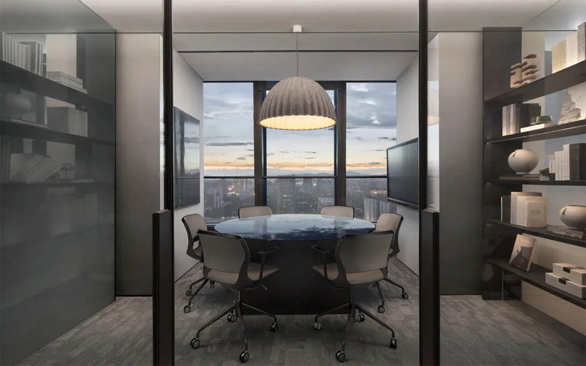 鄭州4000平總部辦公室設計公司裝修案例