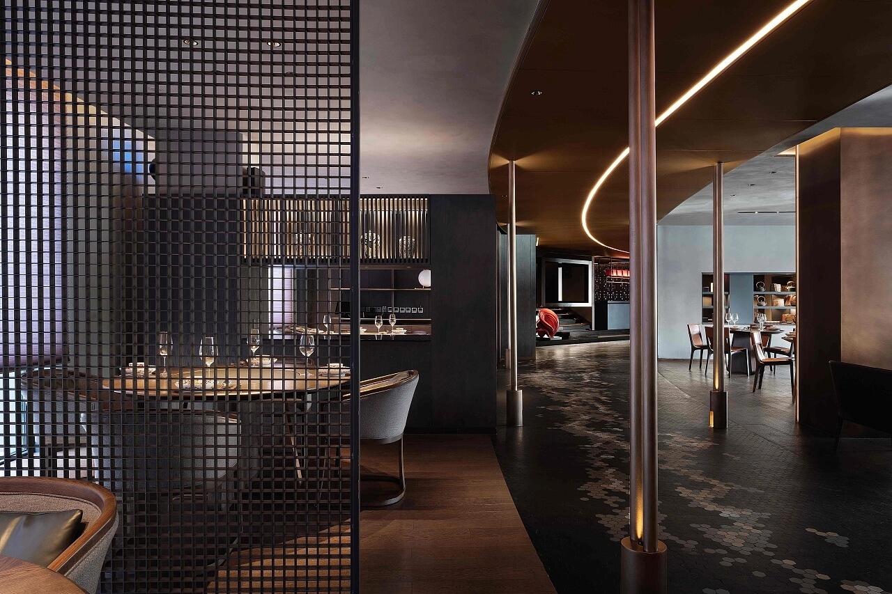 現(xiàn)代中西結(jié)合拾久烤鴨藍(lán)港店裝修案例分享(圖7) 7.jpg