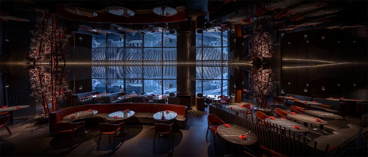 鄭州餐飲設計推薦湘愛新式湖南菜餐廳裝修設計(圖2) 鄭州餐飲設計推薦湘愛新式湖南菜餐廳裝修設計(圖2)