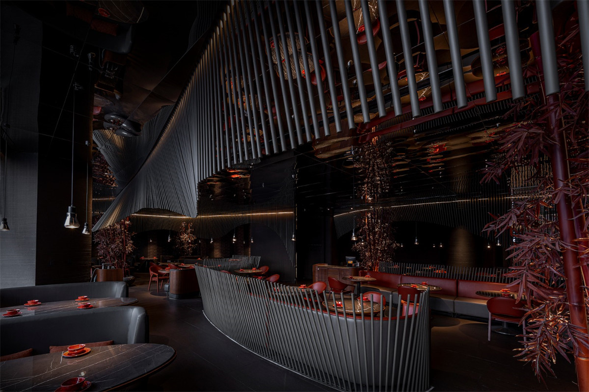 鄭州餐飲設計推薦湘愛新式湖南菜餐廳裝修設計(圖3) 鄭州餐飲設計推薦湘愛新式湖南菜餐廳裝修設計(圖3)