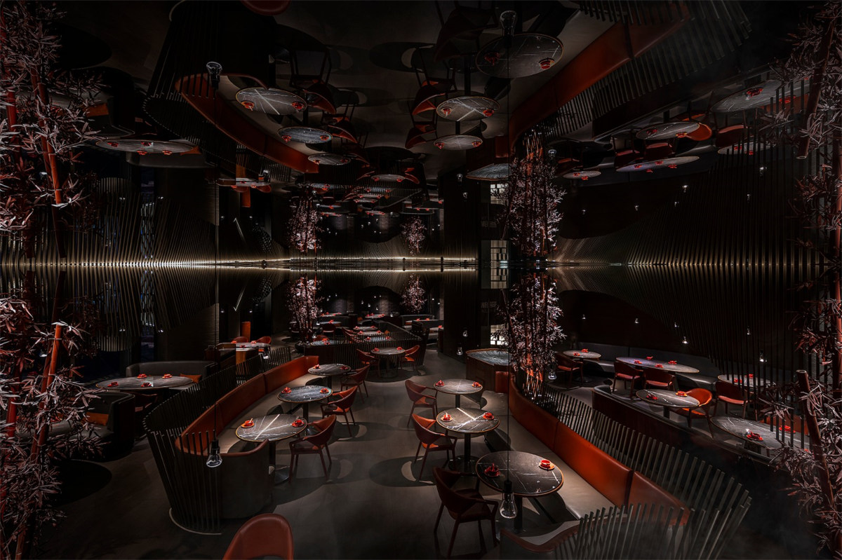 鄭州餐飲設計推薦湘愛新式湖南菜餐廳裝修設計(圖5) 鄭州餐飲設計推薦湘愛新式湖南菜餐廳裝修設計(圖5)