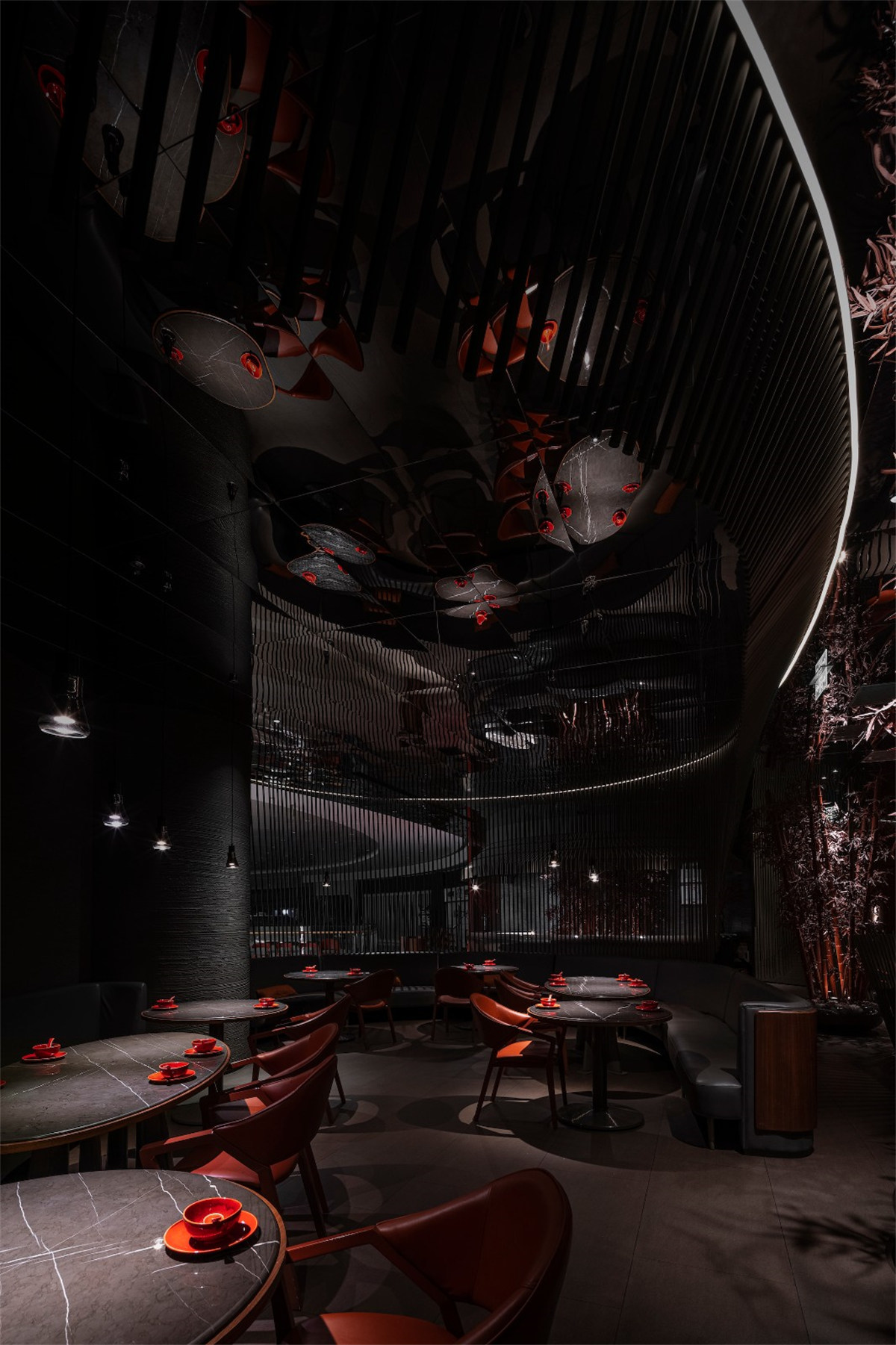 鄭州餐飲設計推薦湘愛新式湖南菜餐廳裝修設計(圖7) 鄭州餐飲設計推薦湘愛新式湖南菜餐廳裝修設計(圖7)