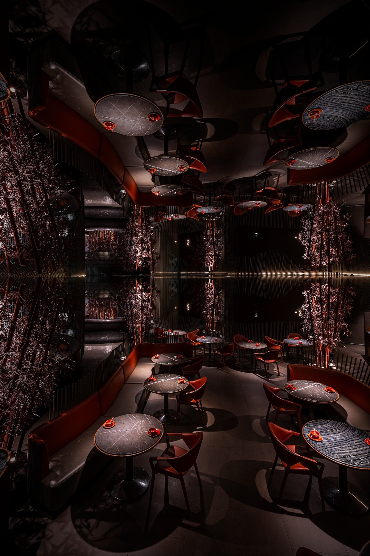 鄭州餐飲設計推薦湘愛新式湖南菜餐廳裝修設計(圖9) 鄭州餐飲設計推薦湘愛新式湖南菜餐廳裝修設計(圖9)