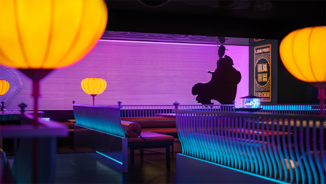 超酷國潮朋克風火鍋串串店裝修設計案例(圖3) 超酷國潮朋克風火鍋串串店裝修設計案例(圖3)