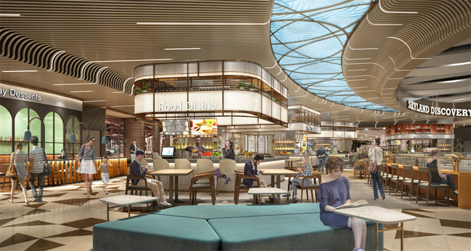 鄭州美食廣場設(shè)計公司食通天美食市集裝修案例(圖6) 鄭州美食廣場設(shè)計公司食通天美食市集裝修案例(圖6)