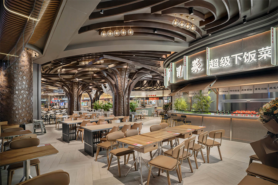 鄭州美食廣場設(shè)計公司食通天美食市集裝修案例(圖21) 鄭州美食廣場設(shè)計公司食通天美食市集裝修案例(圖21)