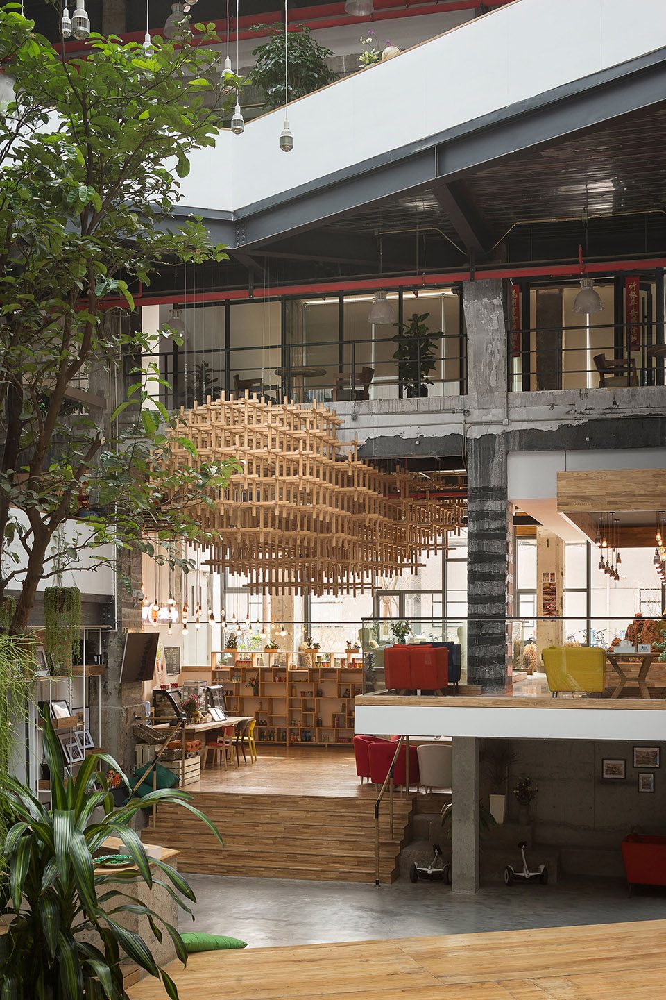 鄭州辦公室裝修公司馬蜂窩總部辦公裝修案例(圖12) 鄭州辦公室裝修公司馬蜂窩總部辦公裝修案例(圖12)