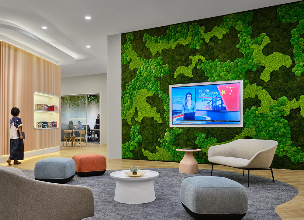 鄭州辦公室裝修推薦快消品綠色時(shí)尚辦公室設(shè)計(jì)(圖3) 鄭州辦公室裝修推薦快消品綠色時(shí)尚辦公室設(shè)計(jì)(圖3)