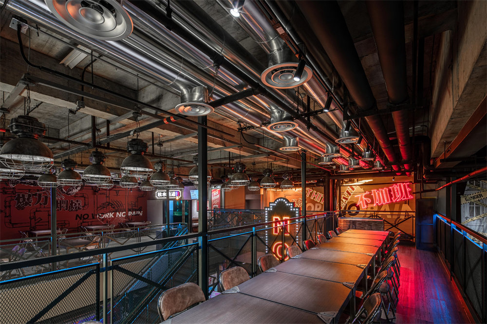 鄭州餐廳裝修推薦劇院工業(yè)風(fēng)小龍蝦店裝修設(shè)計(jì)(圖8)