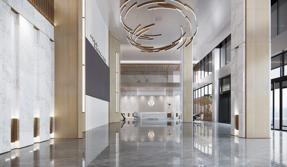 簽約|賀金博大裝飾簽約太康智能鍋爐創(chuàng)新中心設(shè)計(jì)(圖1) 背景墻與接待臺(tái)方向Enscape_2022-05-21-16-26-11.jpg