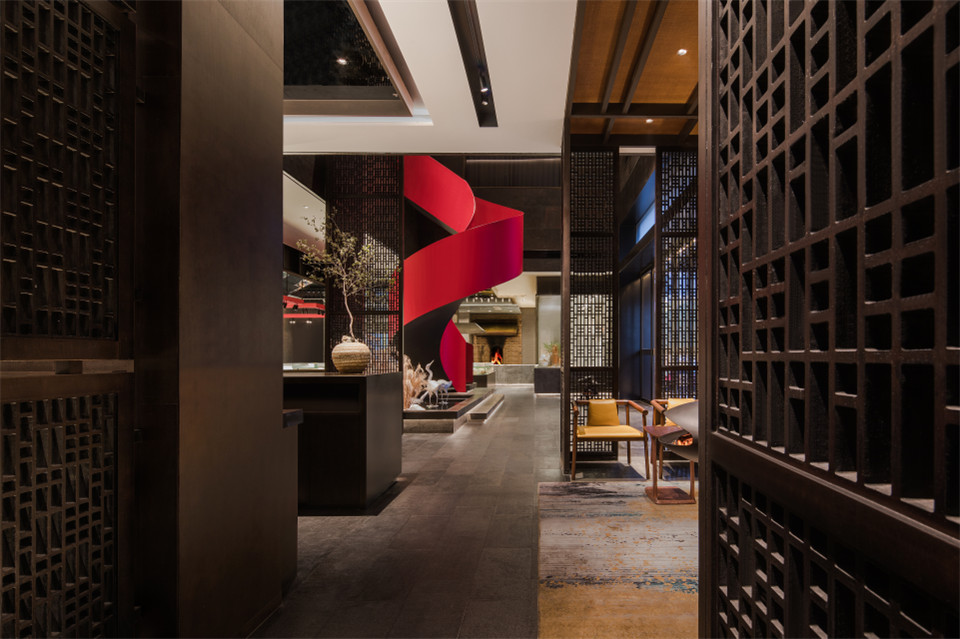 鄭州餐廳設(shè)計(jì)推薦山居榮府杭幫菜中餐廳設(shè)計(jì)(圖3) 鄭州餐廳設(shè)計(jì)推薦山居榮府杭幫菜中餐廳設(shè)計(jì)(圖3)