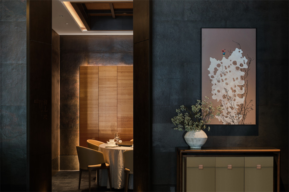 鄭州餐廳設(shè)計(jì)推薦山居榮府杭幫菜中餐廳設(shè)計(jì)(圖6) 鄭州餐廳設(shè)計(jì)推薦山居榮府杭幫菜中餐廳設(shè)計(jì)(圖6)