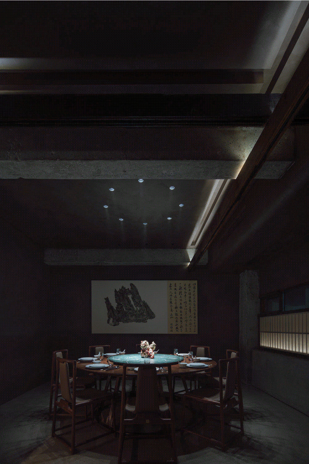 鄭州中餐廳裝修推薦江上隱東方美學中餐廳設計(圖8) 鄭州中餐廳裝修推薦江上隱東方美學中餐廳設計(圖8)