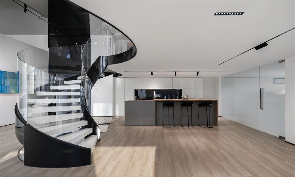 鄭州灰藍(lán)色系高端科技公司辦公室裝修設(shè)計(jì)方案(圖6) 鄭州灰藍(lán)色系高端科技公司辦公室裝修設(shè)計(jì)方案(圖6)