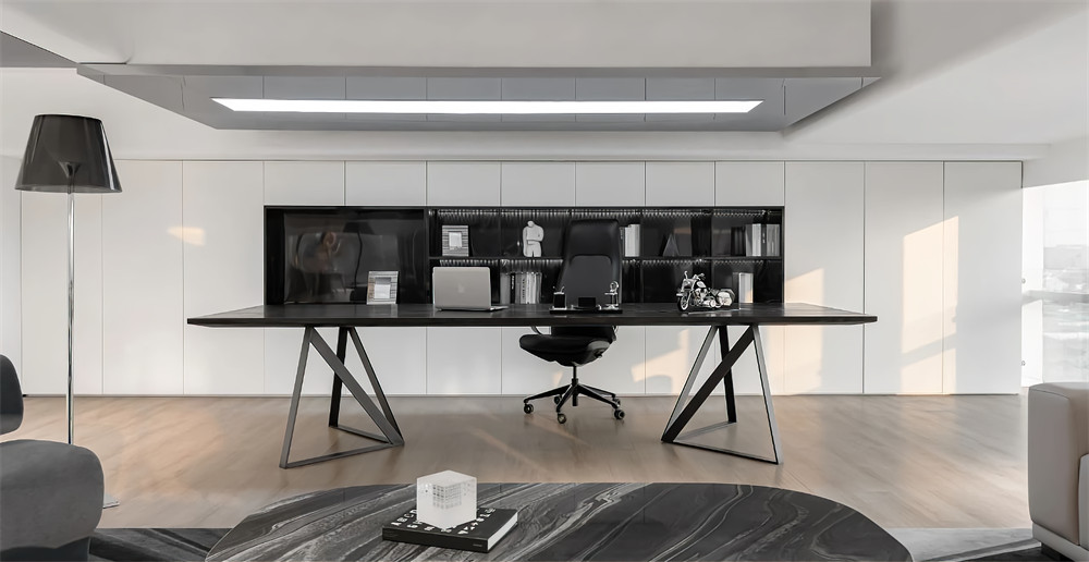 鄭州灰藍(lán)色系高端科技公司辦公室裝修設(shè)計(jì)方案(圖7) 鄭州灰藍(lán)色系高端科技公司辦公室裝修設(shè)計(jì)方案(圖7)