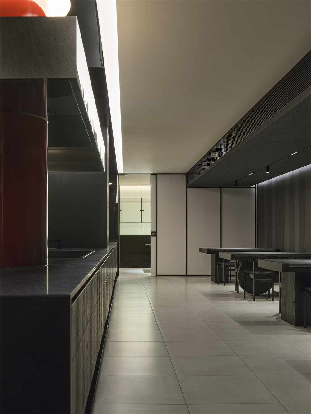 木炭與月亮 現(xiàn)代極簡風(fēng)韓式烤肉店裝修設(shè)計方案(圖6) 木炭與月亮 現(xiàn)代極簡風(fēng)韓式烤肉店裝修設(shè)計方案(圖6)