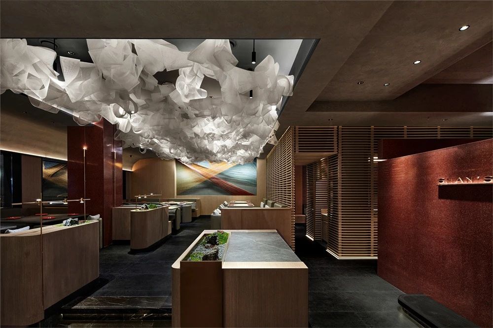 鄭州金博大推薦現(xiàn)代東方美學(xué)中餐廳裝修設(shè)計案例(圖3) 鄭州金博大推薦現(xiàn)代東方美學(xué)中餐廳裝修設(shè)計案例(圖3)