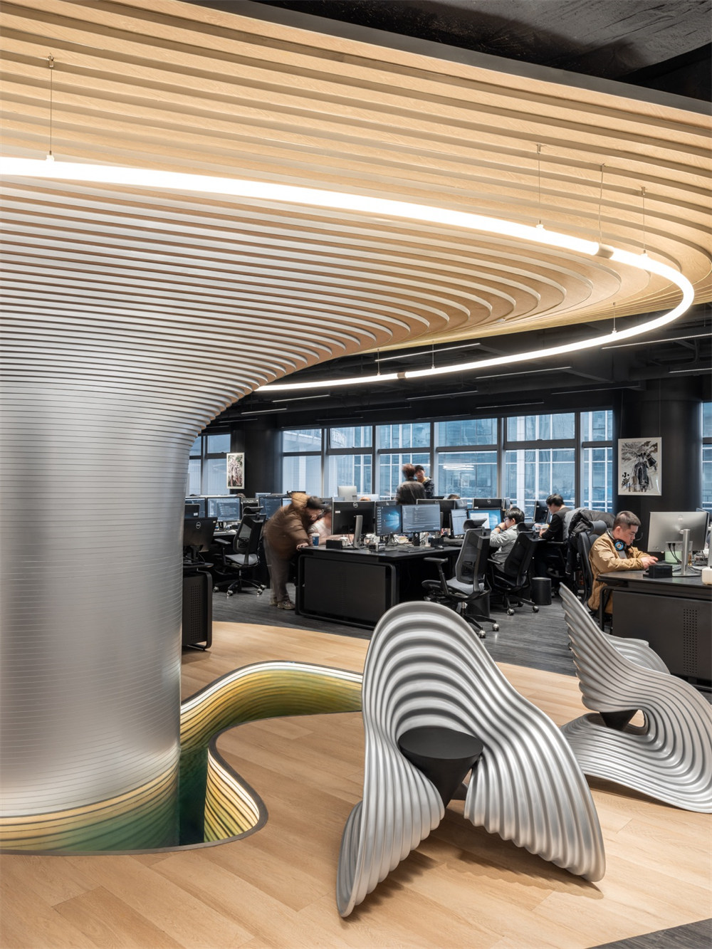 1500平游戲公司特色創(chuàng)意辦公室裝修設(shè)計(jì)方案(圖12) 1500平游戲公司特色創(chuàng)意辦公室裝修設(shè)計(jì)方案(圖12)