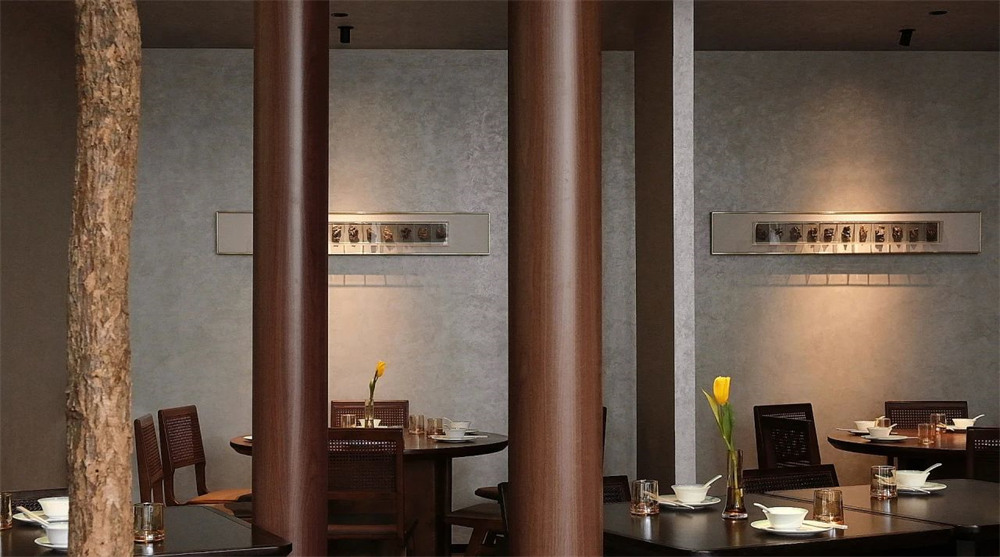 鄭州金博大分享佬麻雀新湘菜餐廳裝修設(shè)計(圖4) 鄭州金博大分享佬麻雀新湘菜餐廳裝修設(shè)計(圖4)