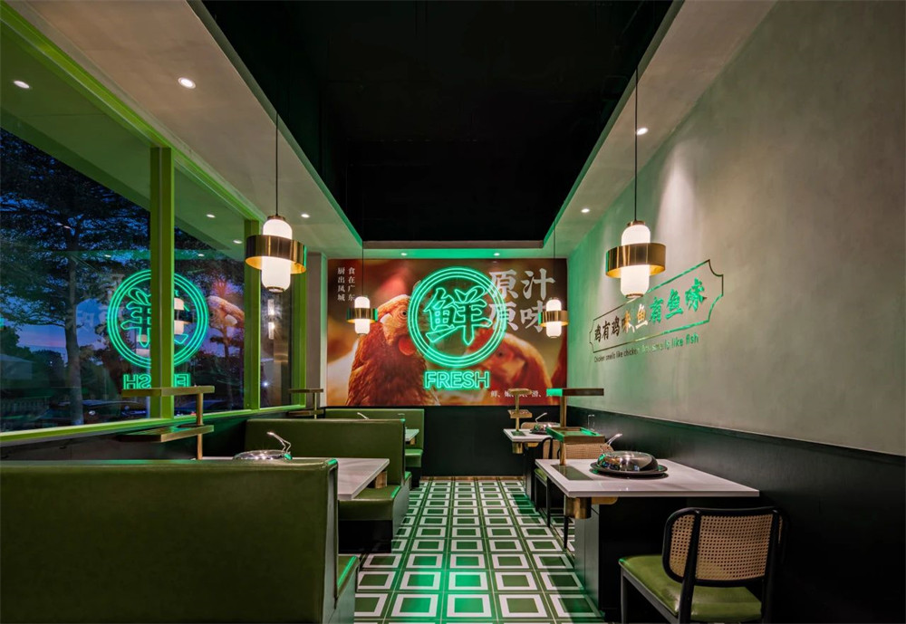 綠之境 · 味之原順德蒸菜特色餐廳裝修設(shè)計案例(圖9) 綠之境 · 味之原順德蒸菜特色餐廳裝修設(shè)計案例(圖9)