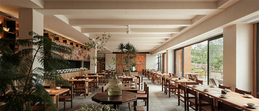 鄭州金博大分享花跡·山野地道農(nóng)家菜餐廳裝修設(shè)計(jì)(圖3) 鄭州金博大分享花跡·山野地道農(nóng)家菜餐廳裝修設(shè)計(jì)(圖3)