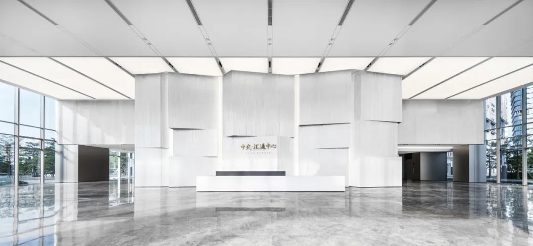 南沙匯通中心甲級寫字樓大廳公共區(qū)域裝修設(shè)計(圖5)