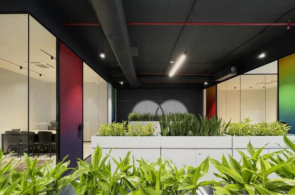 鄭州金博大分享時尚炫彩IT科技公司辦公室裝修案例(圖5) 鄭州金博大分享時尚炫彩IT科技公司辦公室裝修案例(圖5)