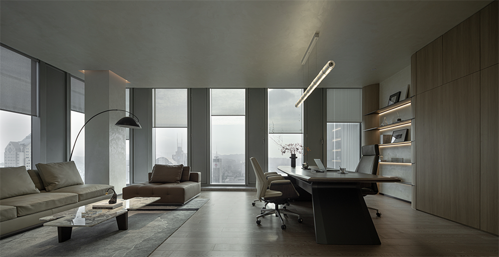 極簡純粹的濱綠大廈辦公室裝修設(shè)計方案(圖3) 極簡純粹的濱綠大廈辦公室裝修設(shè)計方案(圖3)