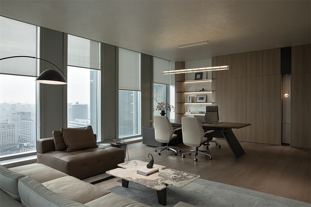 極簡純粹的濱綠大廈辦公室裝修設(shè)計方案(圖4) 極簡純粹的濱綠大廈辦公室裝修設(shè)計方案(圖4)